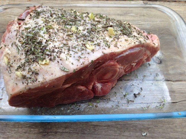 leg of lamb raw