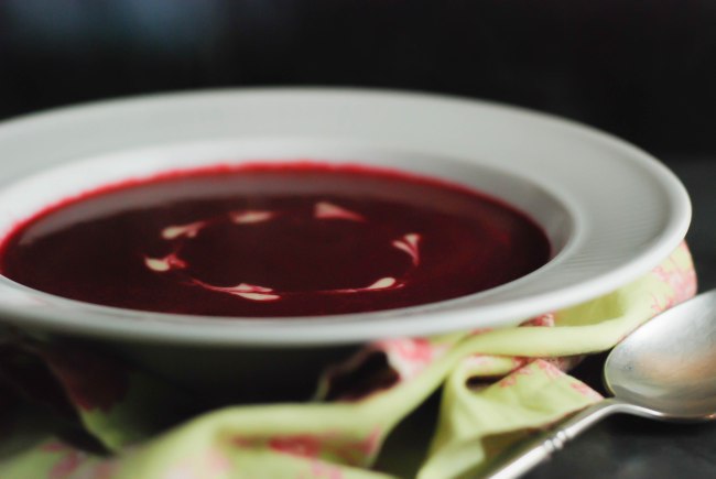 Roasted beet soup-6