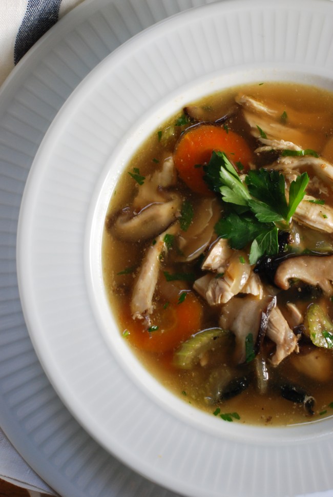 Chunky chicken and mushroom soup@ wendyellenthomas.com-8